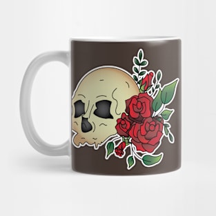Skull and Flowers Mug